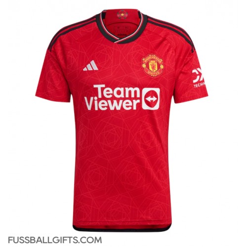 Manchester United Fußballbekleidung Heimtrikot 2023-24 Kurzarm